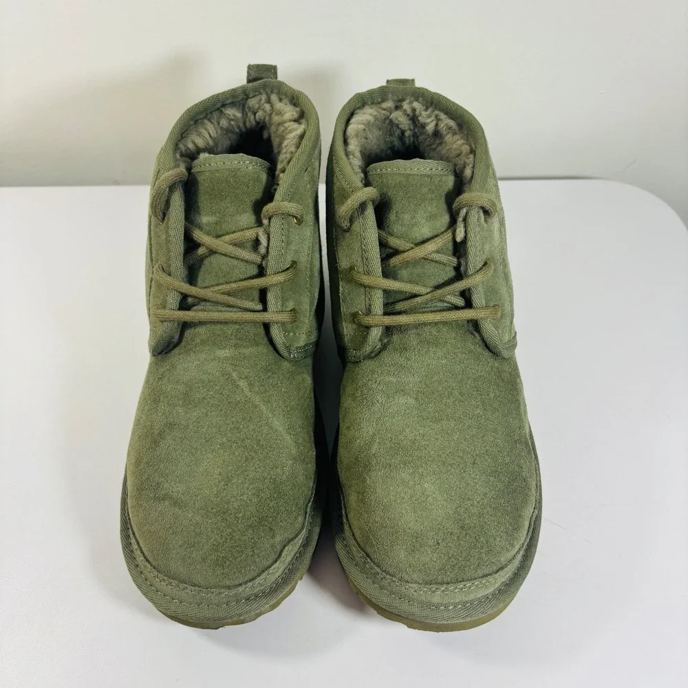 UGG Big Kids‎ Neumel II Boot Suede Lace Up 1017320K Green Moss Kid 3 /Women 5